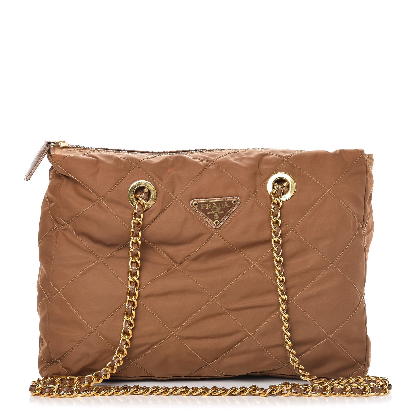 Nylon Tessuto Impuntu Quilted Shoulder Bag Corinto