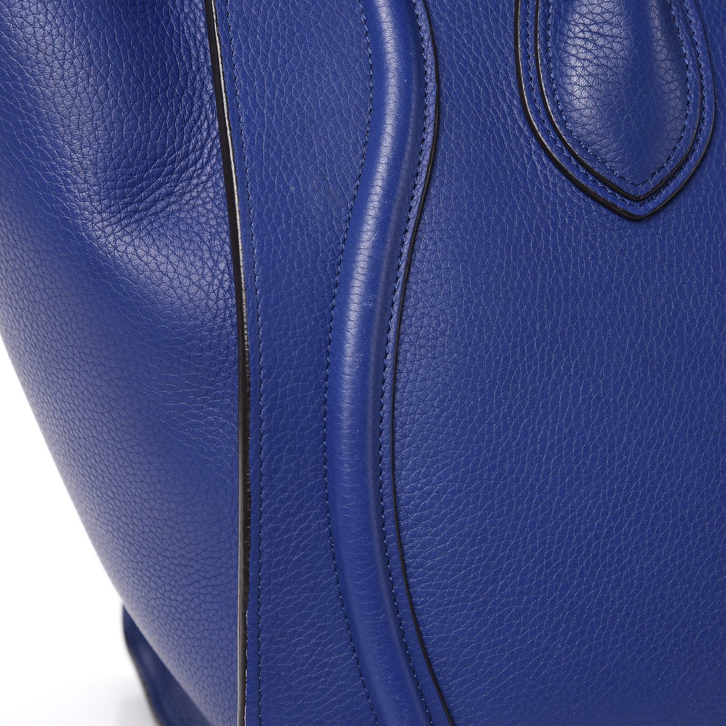 Drummed Calfskin Mini Luggage Indigo