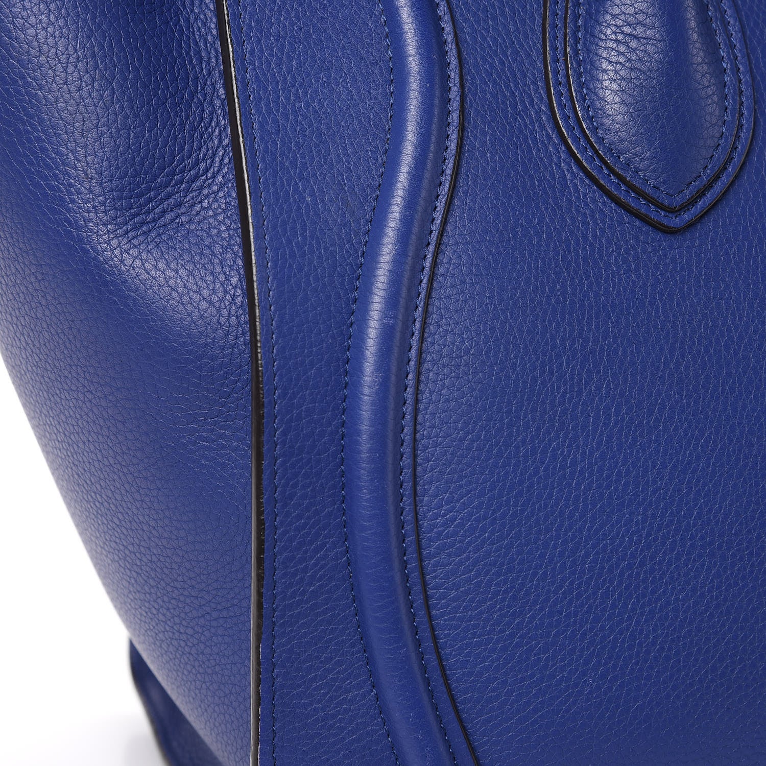 Celine Drummed Calfskin Mini Luggage Indigo 15 of 21