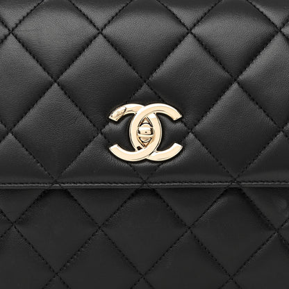 Chanel Lambskin Quilted Medium Trendy CC Flap Dual Handle Bag Black 8 of 13