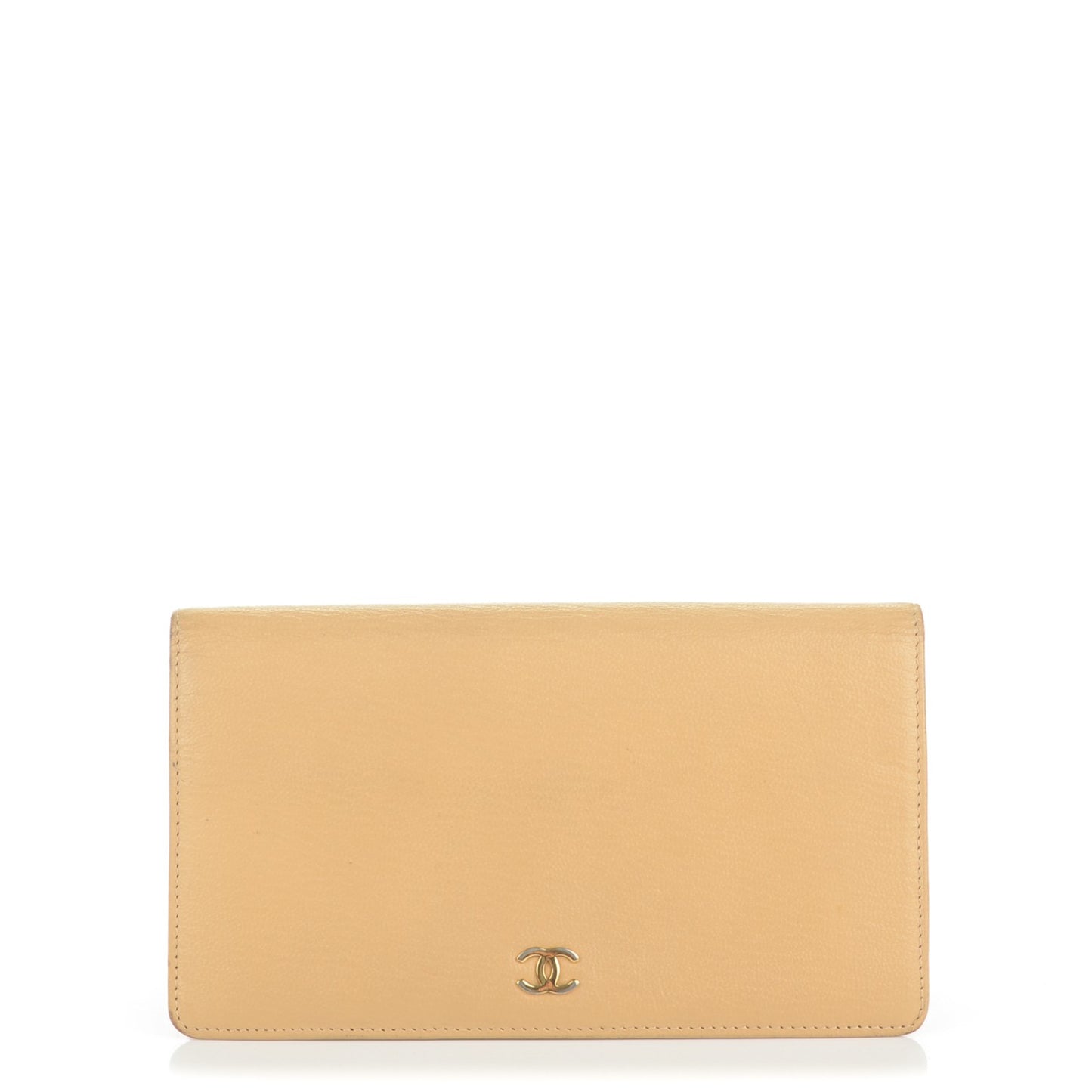 Goatskin CC Yen Wallet Beige