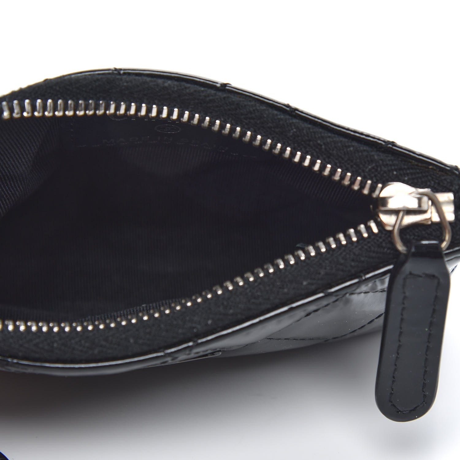 Chanel Patent Quilted Key Pouch So Black 5 of 10
