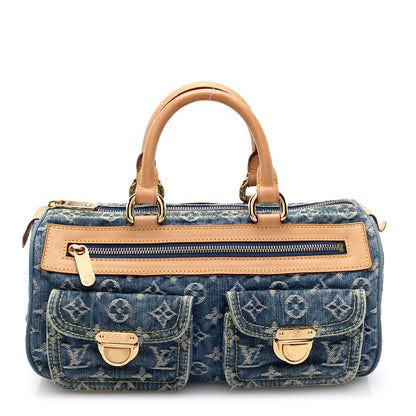 Louis Vuitton Monogram Denim Neo Speedy Blue 1 of 9