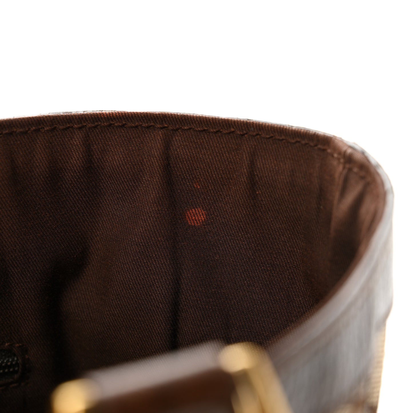 Monogram Small Gold D Ring Tote Brown