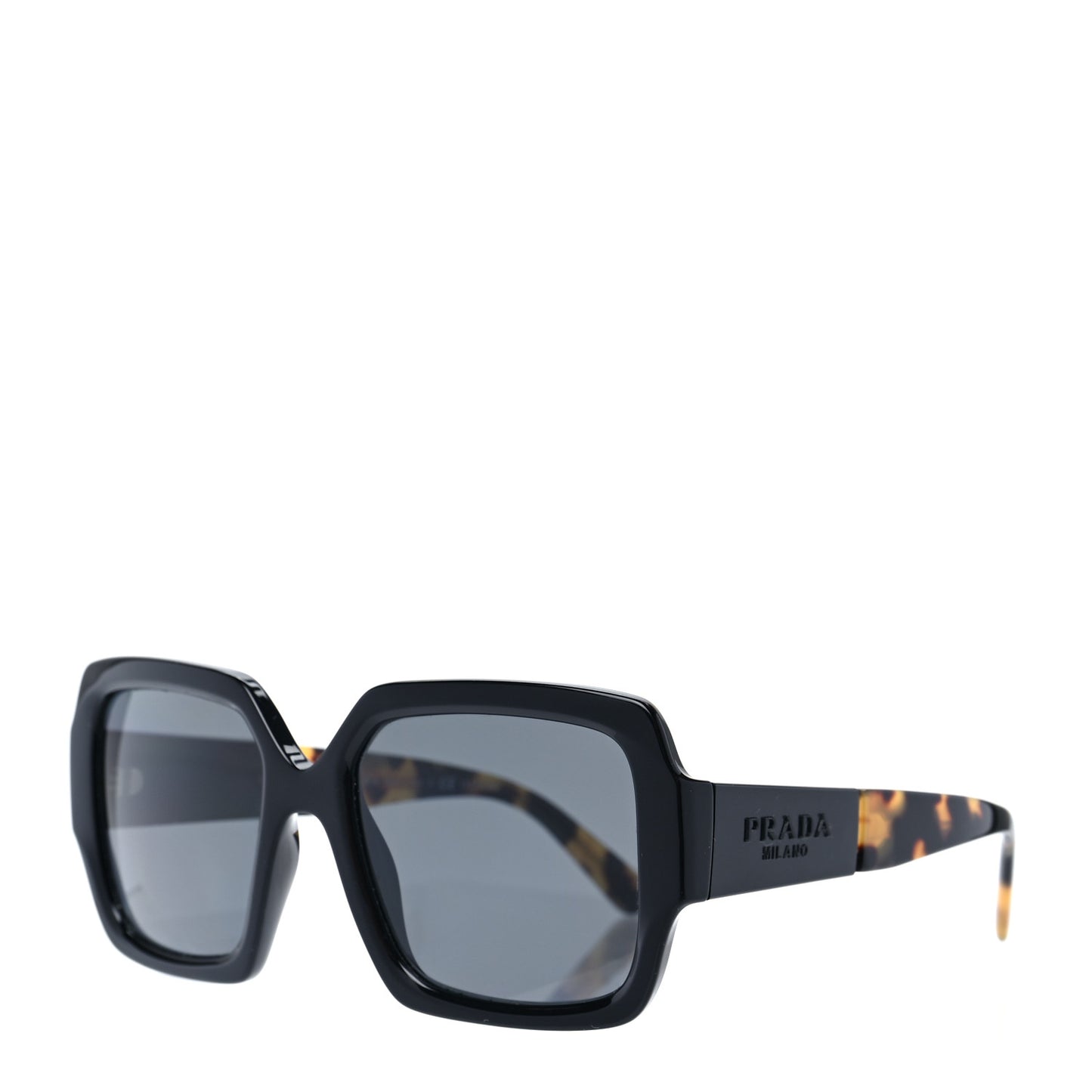 Oversized Monochrome Sunglasses SPR 21X Black Tortoise