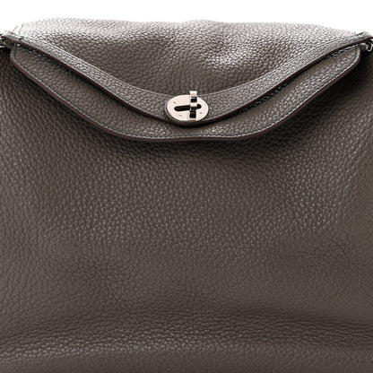 Hermes Taurillon Clemence Verso Lindy 34 Etain Bleu Indigo 8 of 15