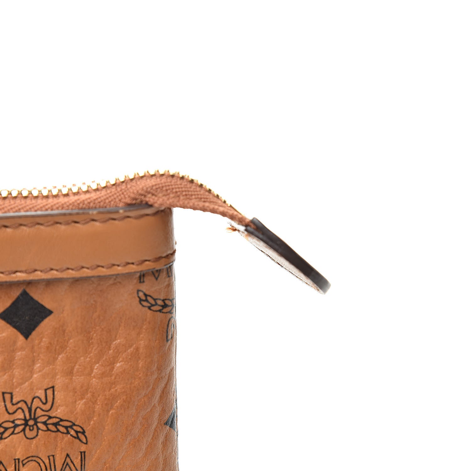 MCM Visetos Mini Pouch Cognac 9 of 9