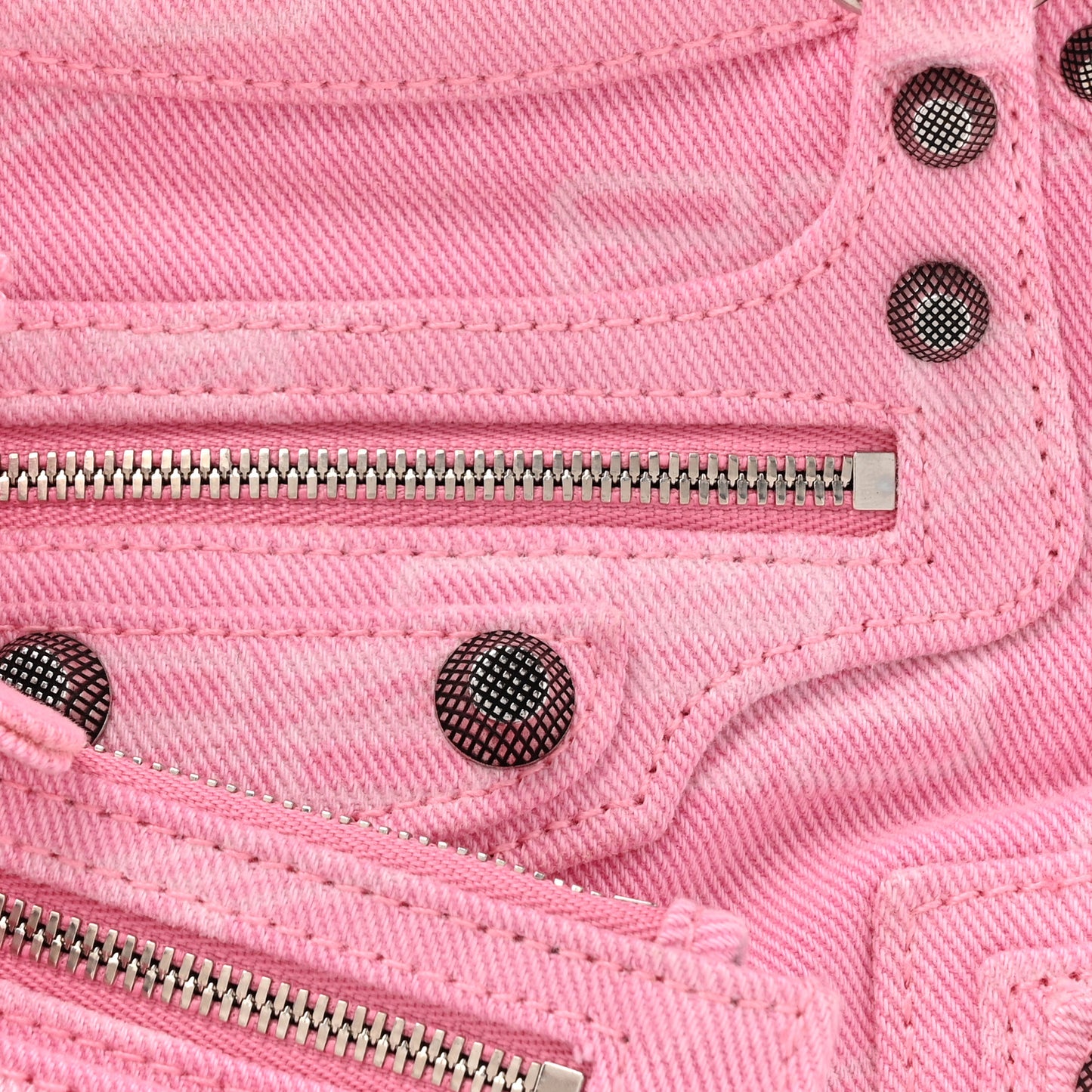 Denim BB Monogram Neo Cagole Handbag XS Pink