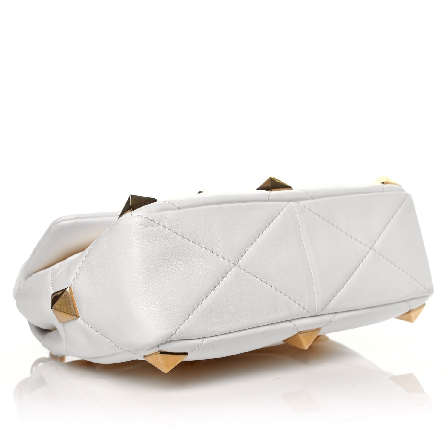 Valentino Garavani Nappa Medium Roman Stud Shoulder Bag Ivory 5 of 10