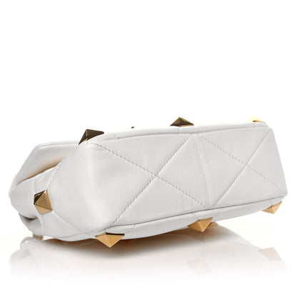 Valentino Garavani Nappa Medium Roman Stud Shoulder Bag Ivory 5 of 10