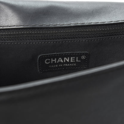 Chanel Lambskin Quilted Large Boy Flap Black 7 of 9
