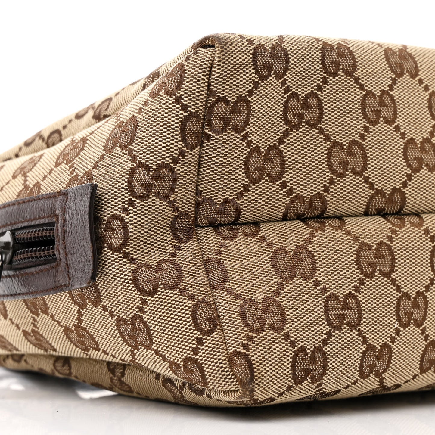 Monogram Calfskin Large Balthus Cosmetic Pouch Beige Ebony Cocoa