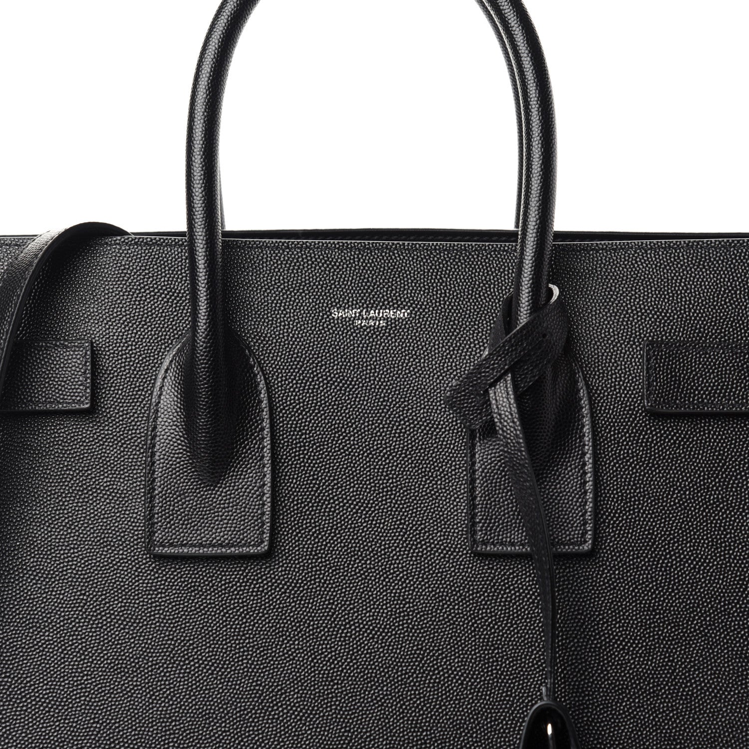 Saint Laurent Grained Calfskin Small Sac De Jour Black 10 of 10