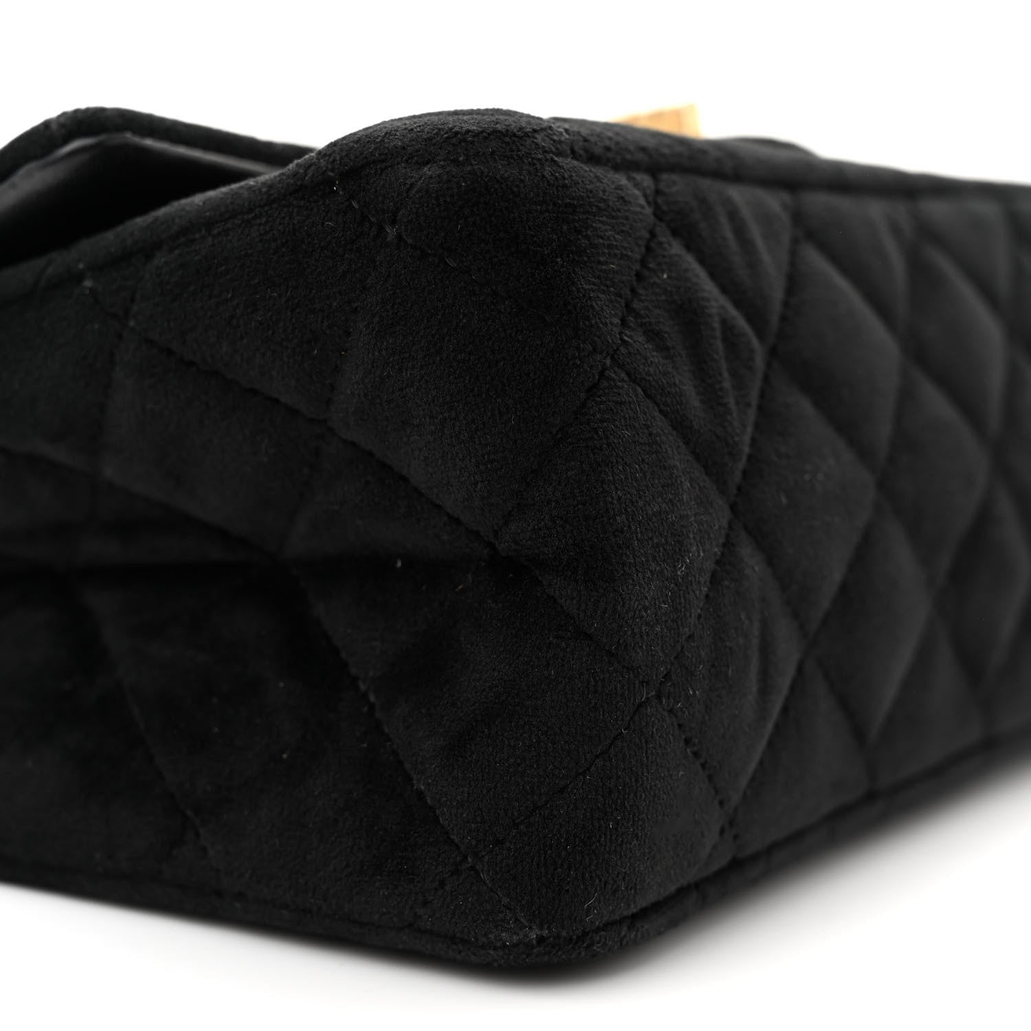 Chanel Velvet Quilted Mini 2.55 Reissue Flap Black 9 of 11
