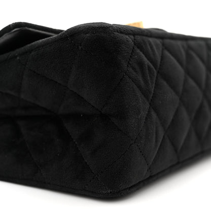 Chanel Velvet Quilted Mini 2.55 Reissue Flap Black 9 of 11