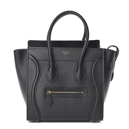 Celine Smooth Calfskin Micro Luggage Black 1 of 9