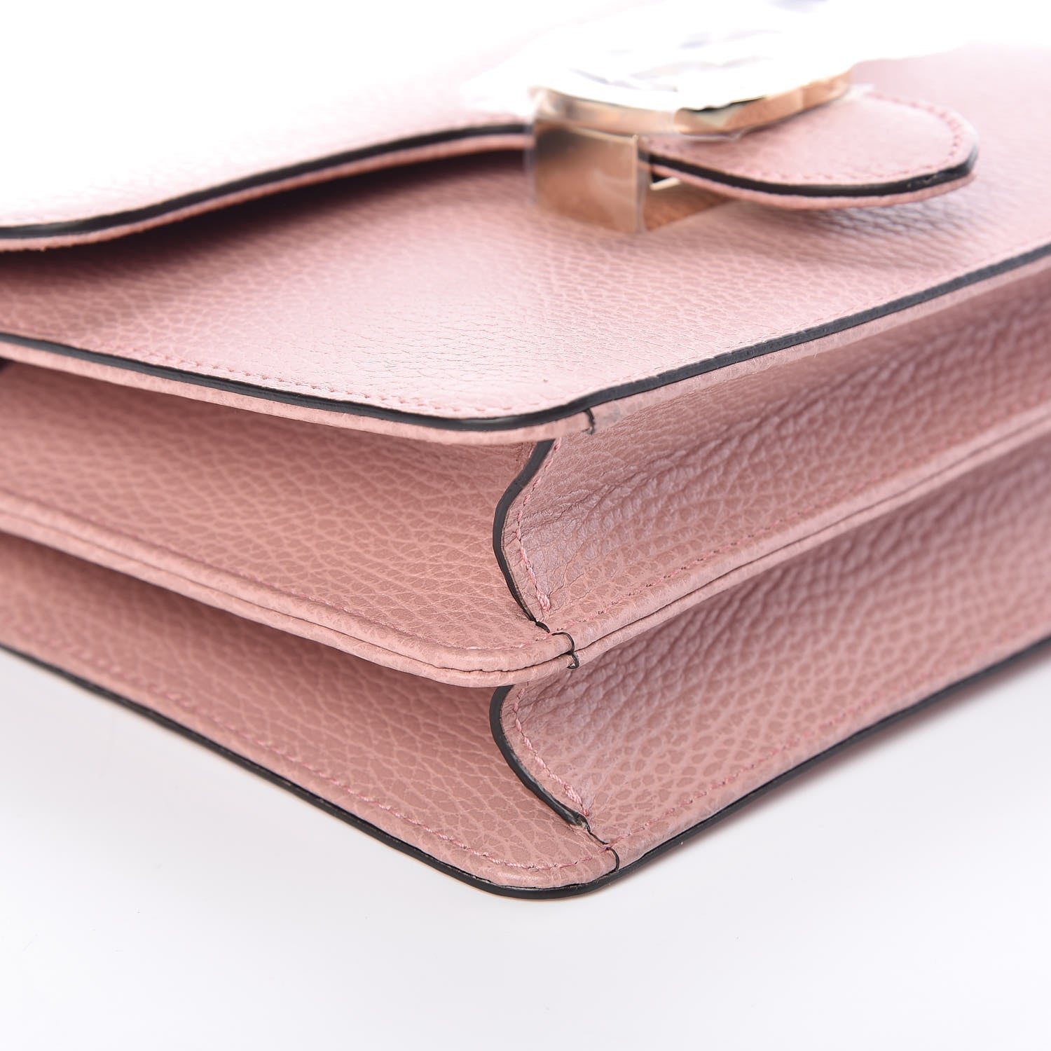 Gucci Dollar Calfskin Small Interlocking G Shoulder Bag Soft Pink 5 of 9