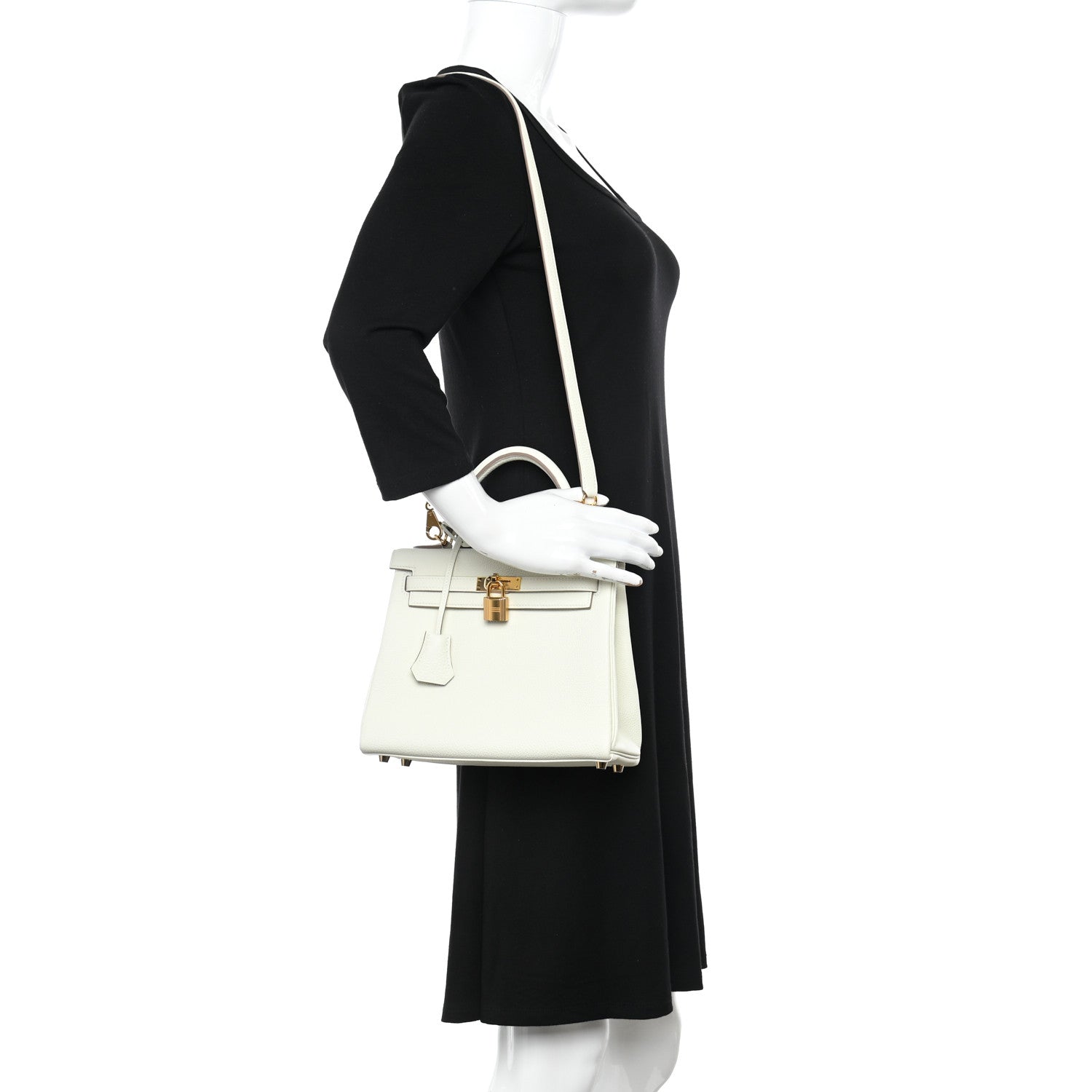 Hermes Togo Kelly Retourne 25 Mushroom 2 of 11