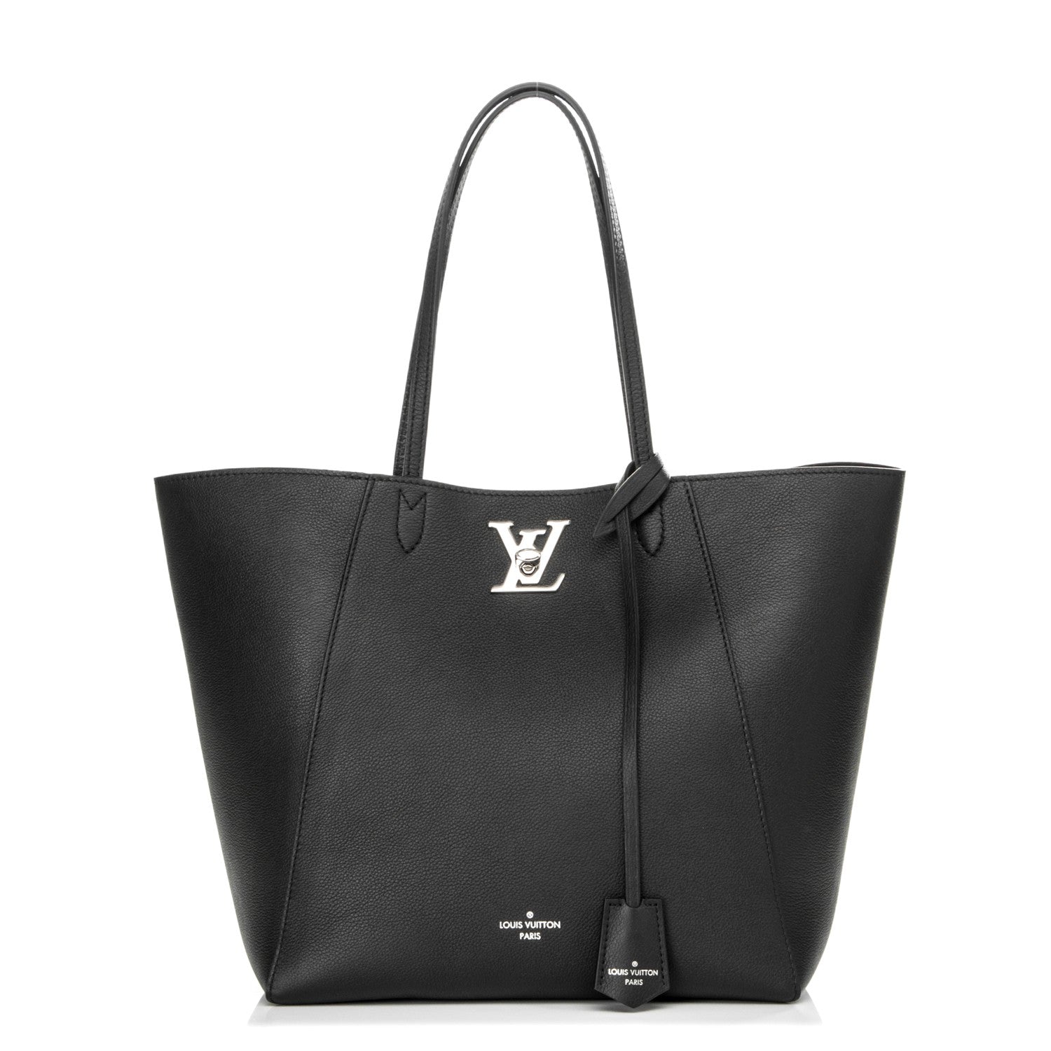 Louis Vuitton Calfskin Lockme Cabas Black 1 of 8