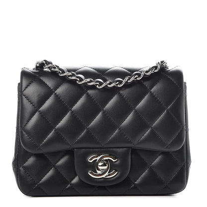 Chanel Lambskin Quilted Mini Square Flap Black 1 of 10