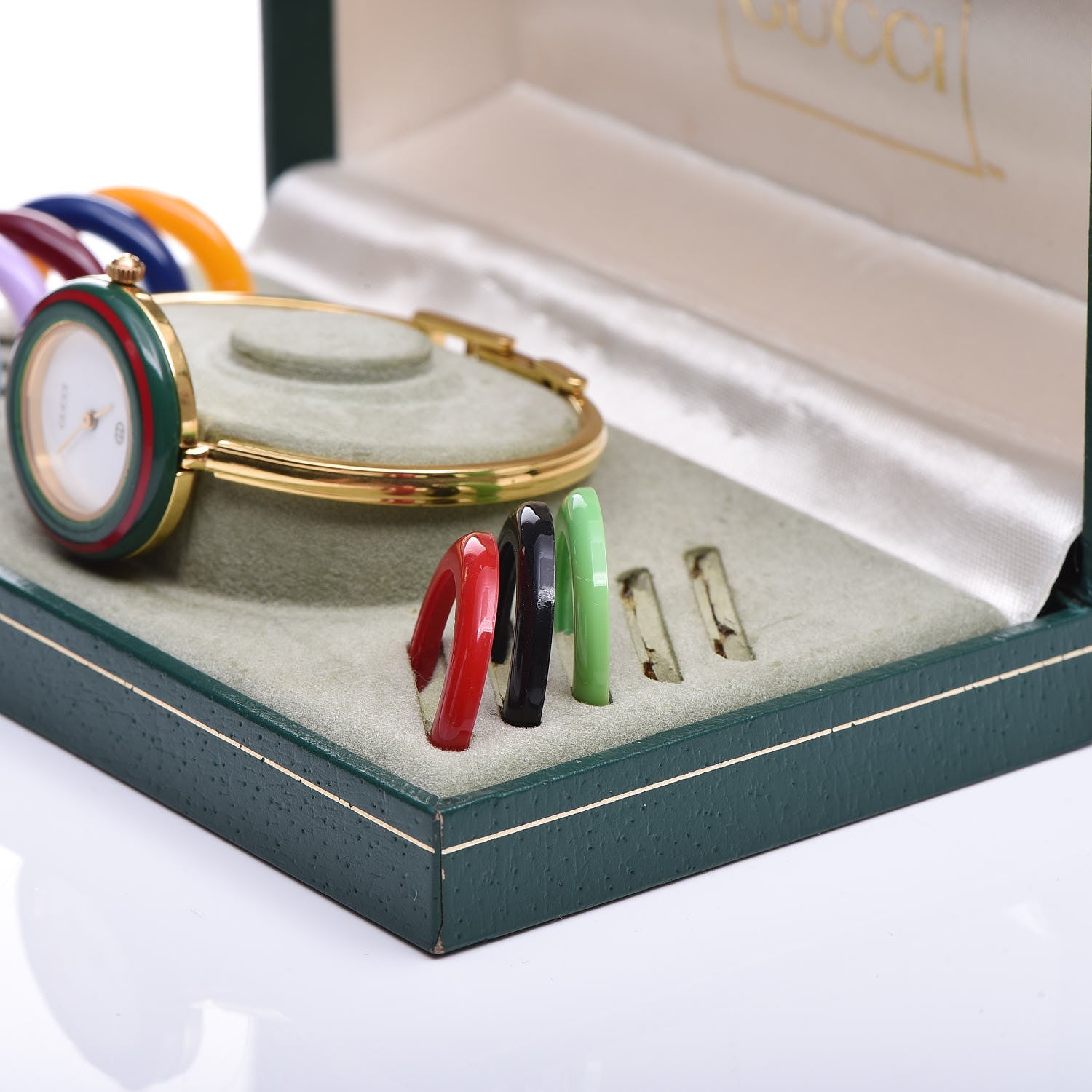 Gucci Stainless Steel 26mm Interchangeable Bezel Quartz Watch 8 of 9