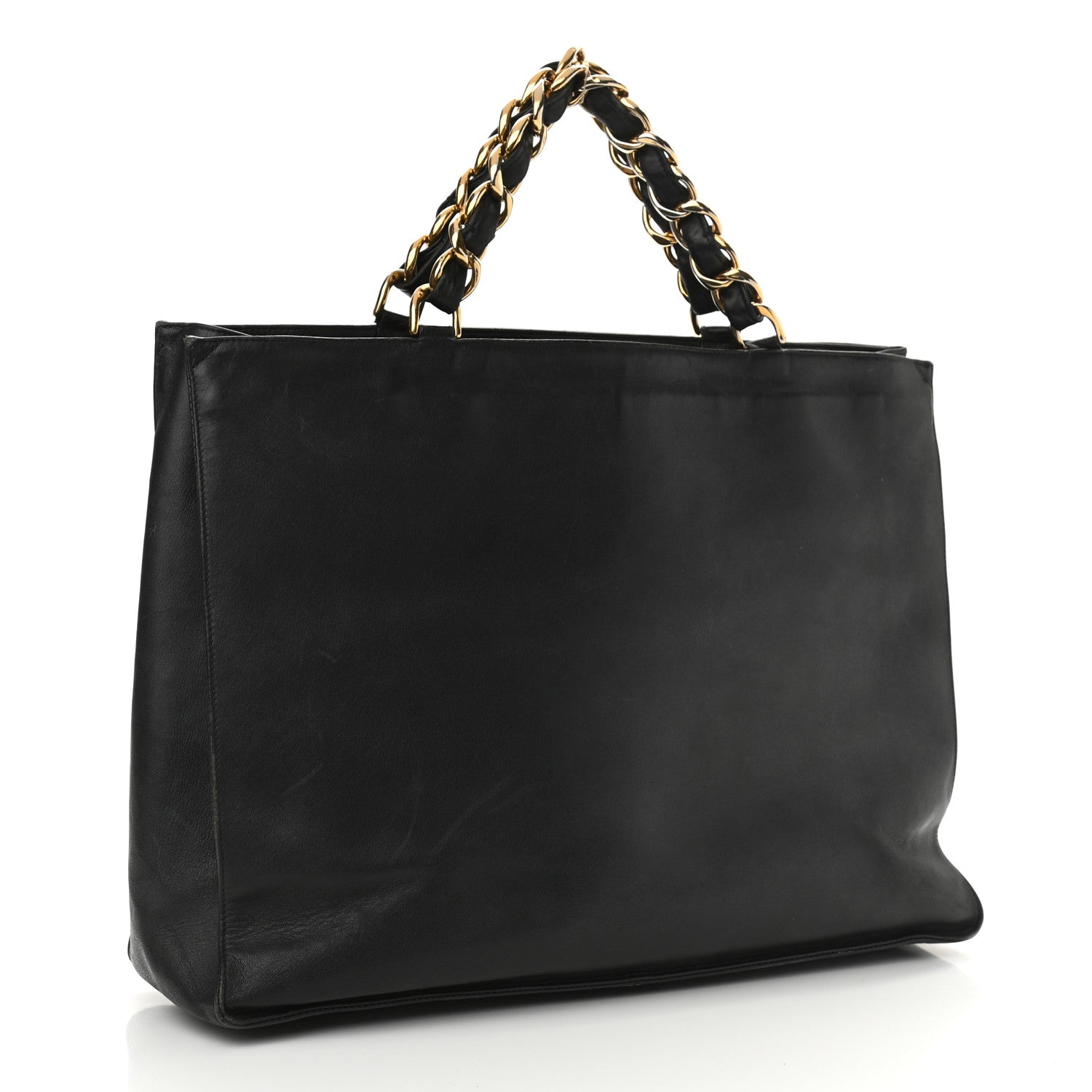 Chanel Calfskin CC Tote Black 3 of 15