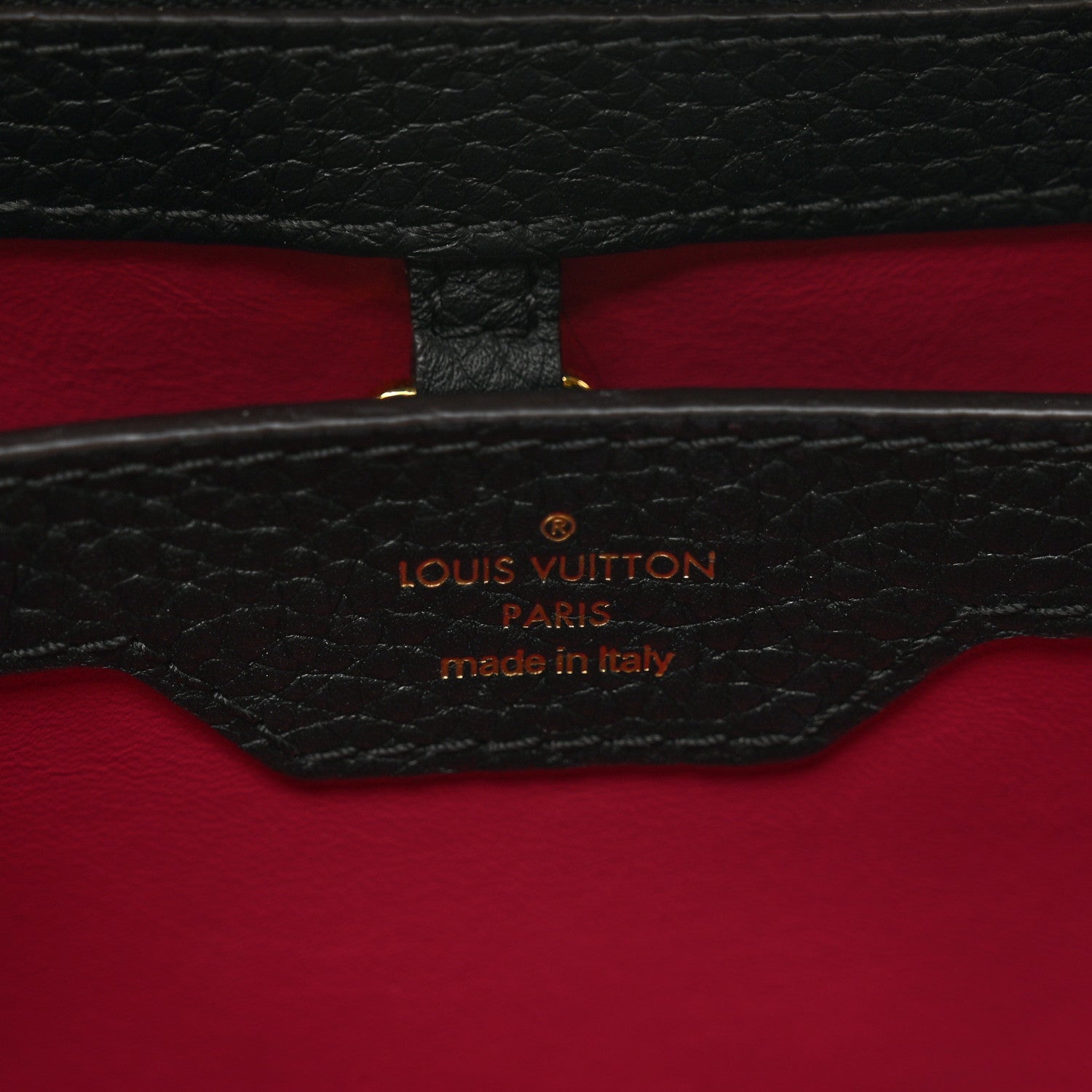 Louis Vuitton Taurillon Capucines BB Black 7 of 10