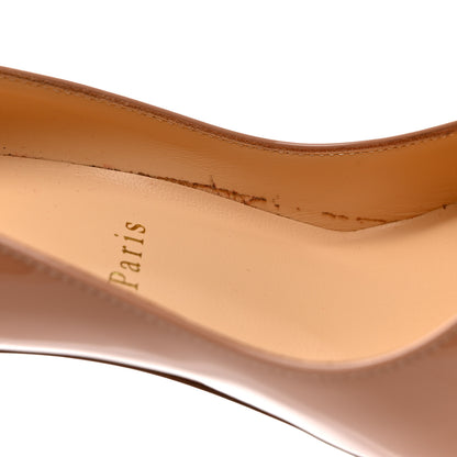 Christian Louboutin Patent Pigalle Follies 85mm Pumps 35 Nude 9 of 12