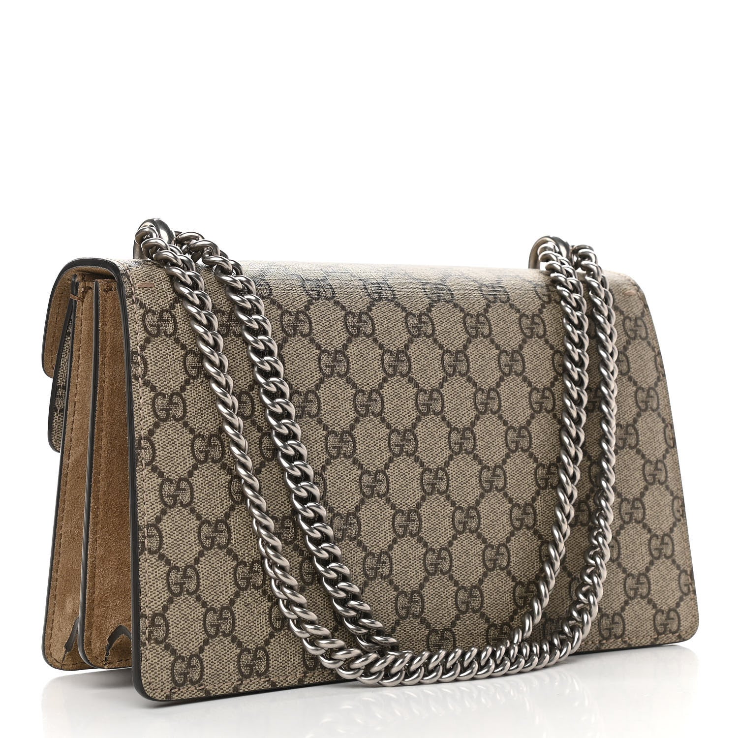 Gucci GG Supreme Monogram Small Dionysus Shoulder Bag Taupe 3 of 10