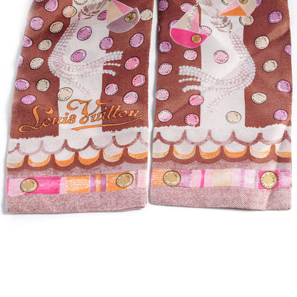 Louis Vuitton Silk Escale Bandeau Pink 3 of 5