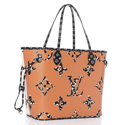Louis Vuitton Monogram Giant Jungle Neverfull MM Ivory 4 of 10