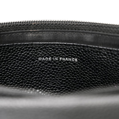 Chanel Caviar Half Moon Wallet On Chain WOC Black 7 of 12