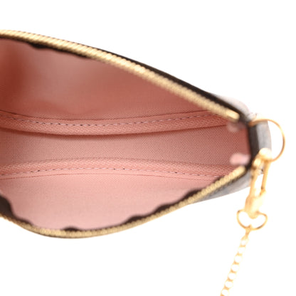 Louis Vuitton Damier Ebene 2020 Christmas Animation Big Wheel Mini Pochette Accessories Rose Ballerine 5 of 9