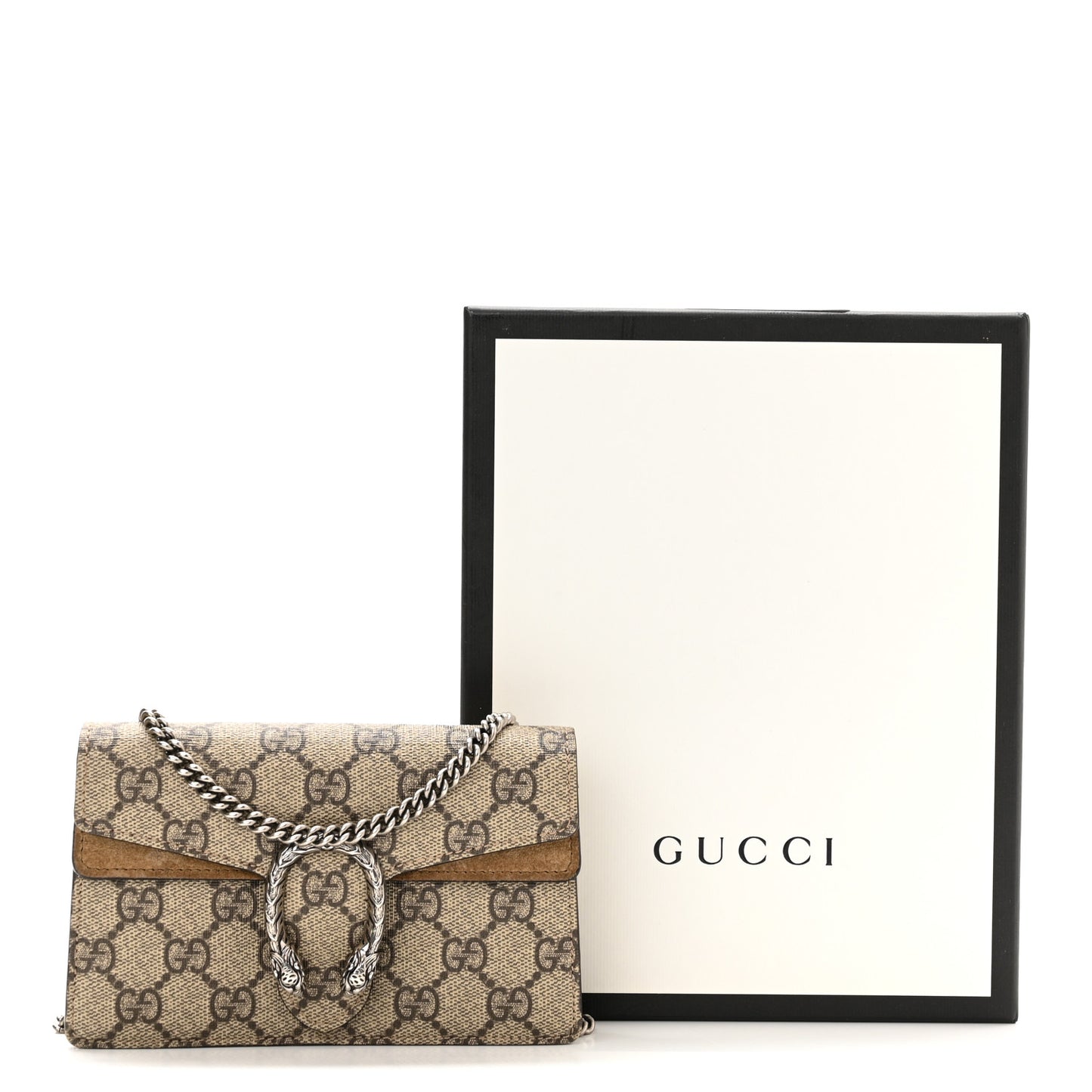 GG Supreme Monogram Super Mini Dionysus Shoulder Bag Taupe