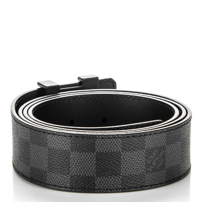 Louis Vuitton Damier Graphite 40mm LV Initiales Belt 110 44 3 of 6
