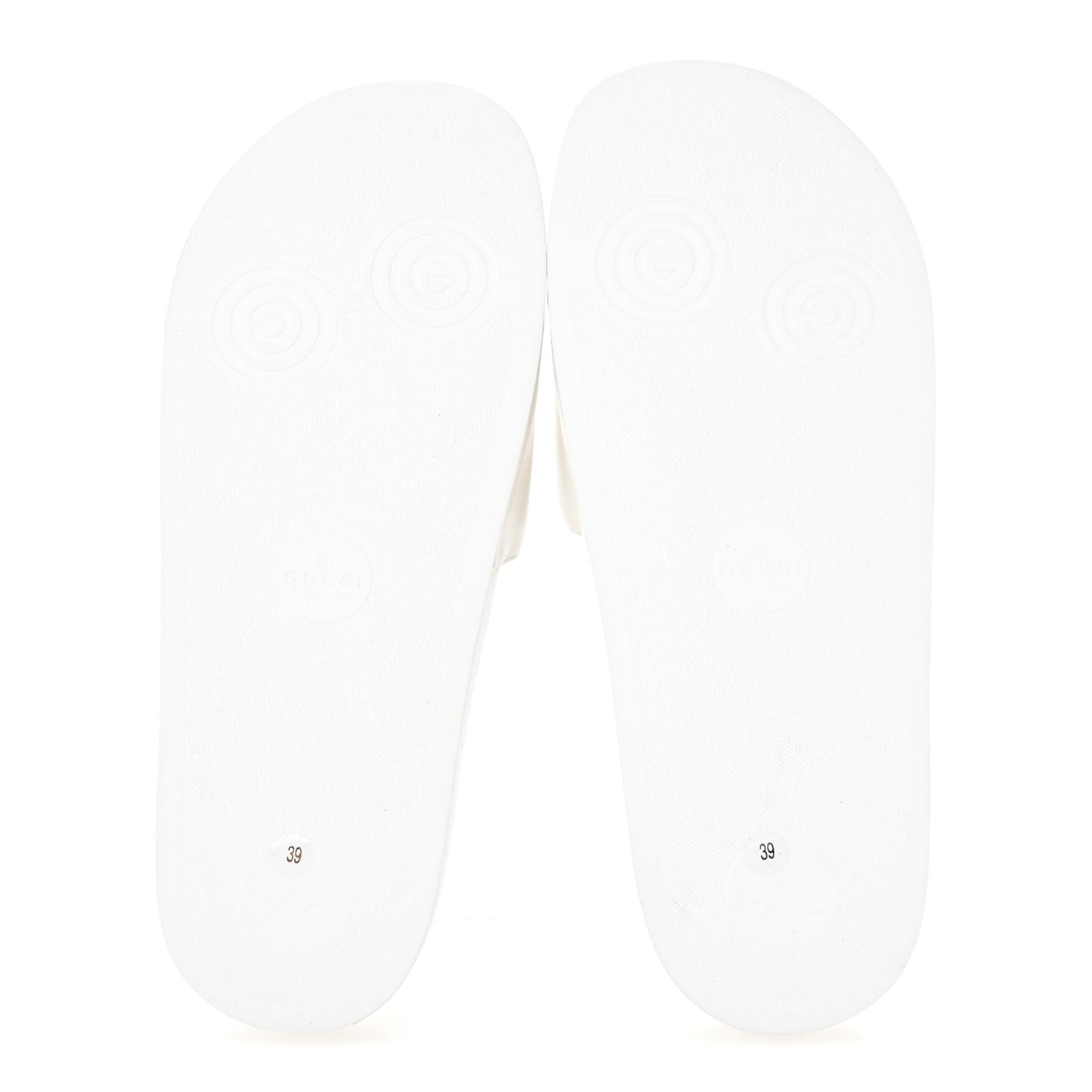 Nappa Miro Soft Calfskin Womens Interlocking G Slide Sandals 39 Great White Hibiscus Red