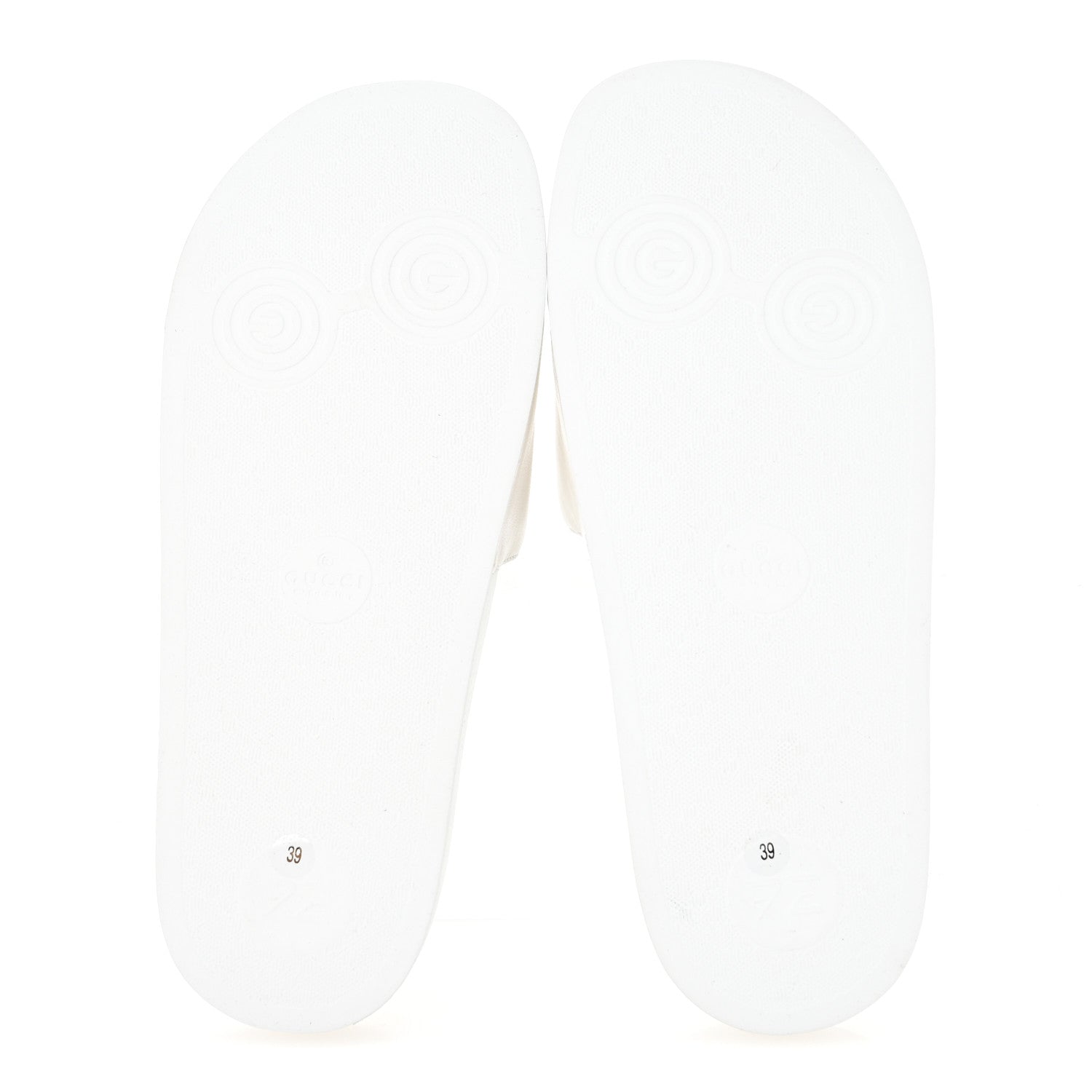 Gucci Nappa Miro Soft Calfskin Womens Interlocking G Slide Sandals 39 Great White Hibiscus Red 6 of 9