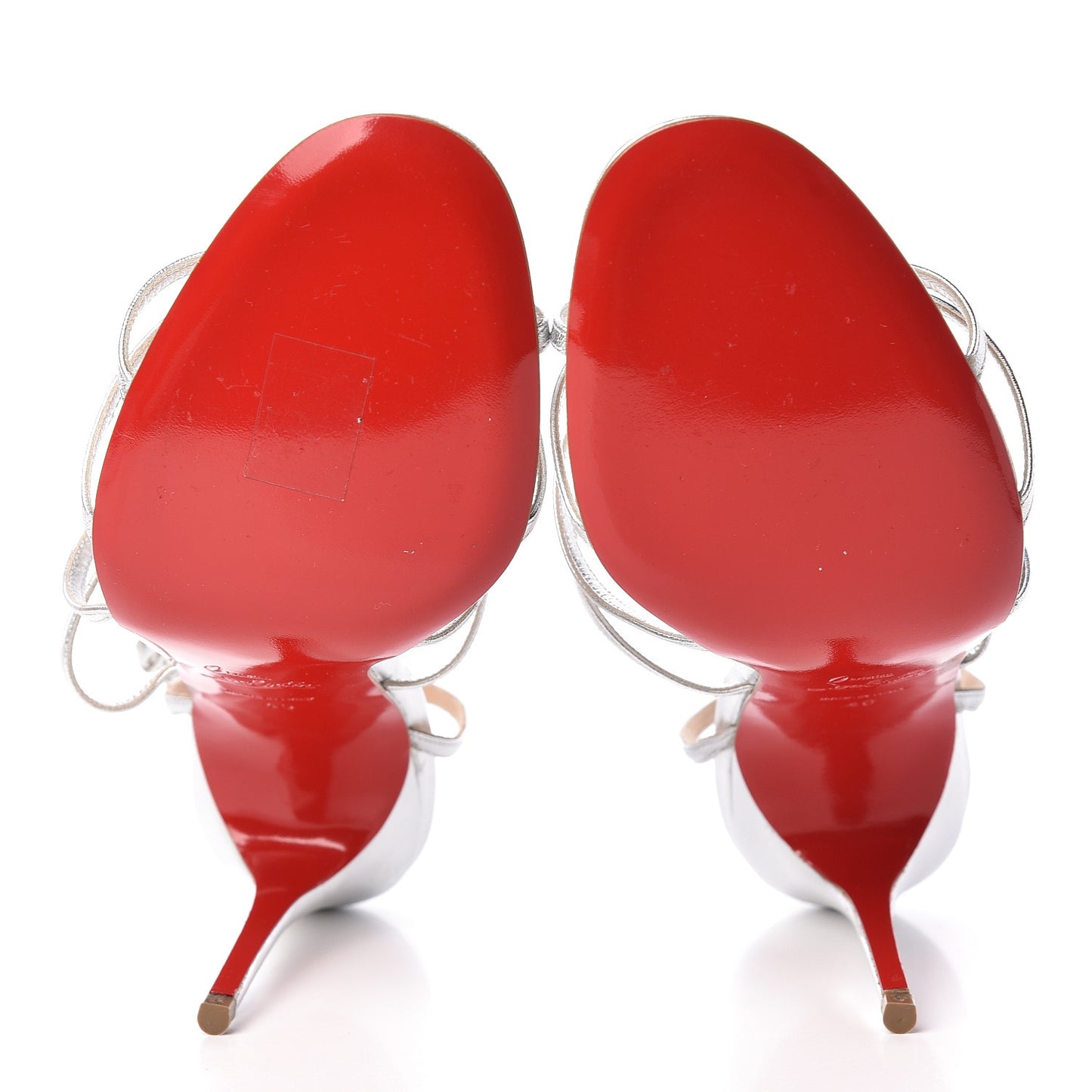 Metallic Kidskin Youpiyou 100 Sandals 40 Silver