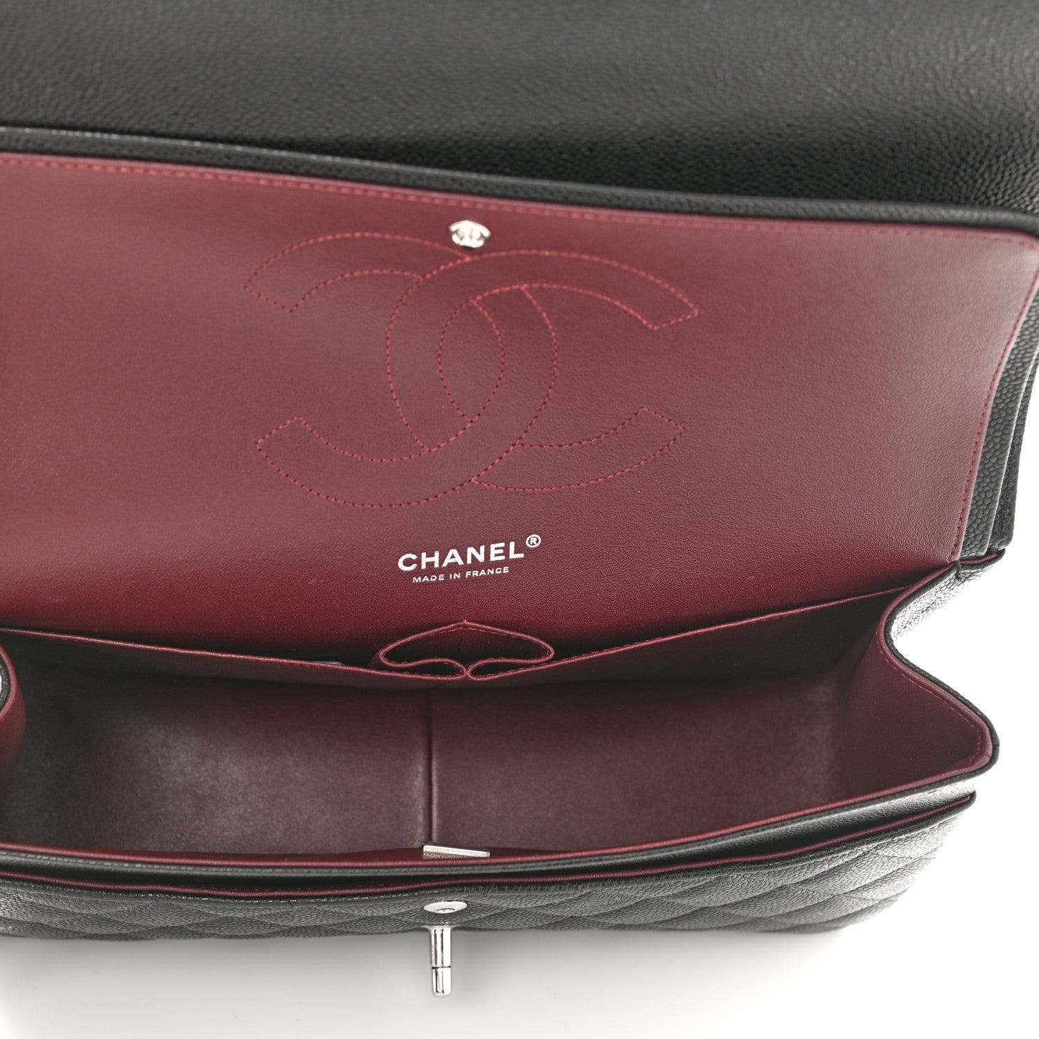 Chanel Caviar Quilted Jumbo Double Flap Black 5 of 11