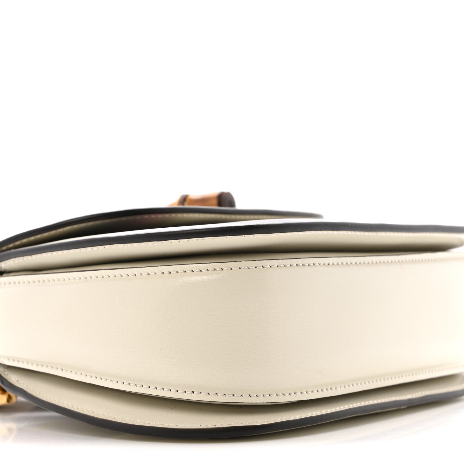 Gucci Calfskin Web Geometric Print Small Bamboo 1947 Top Handle Bag White Multicolor 9 of 13