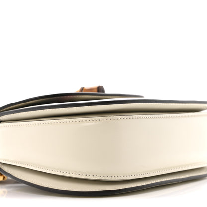 Gucci Calfskin Web Geometric Print Small Bamboo 1947 Top Handle Bag White Multicolor 9 of 13