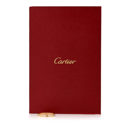 Cartier 18K Yellow Gold Diamond 2.6mm LOVE Paved Band Ring 55 7.25 5 of 5