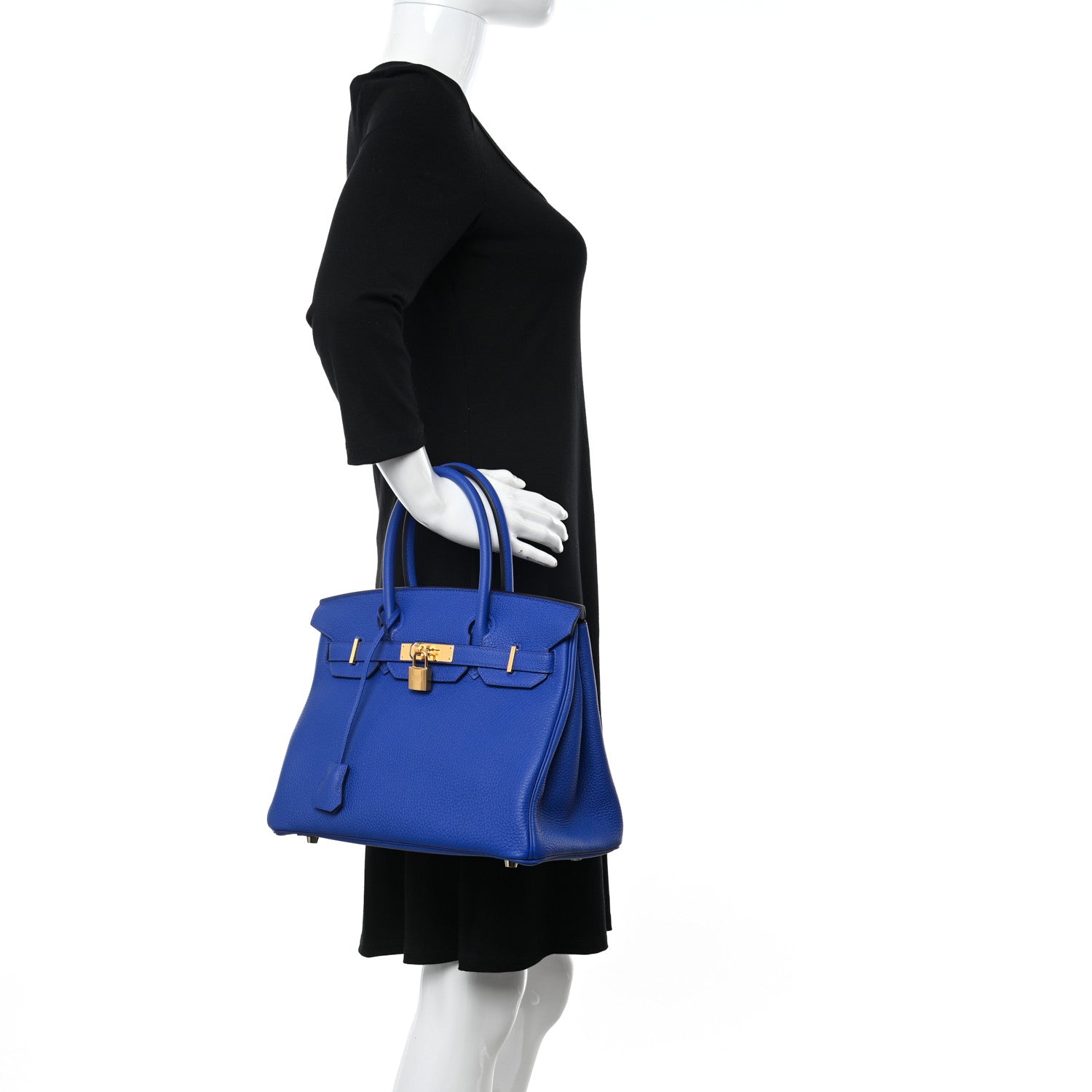 Hermes Togo BIRKIN 30 Bleu Royal 2 of 11