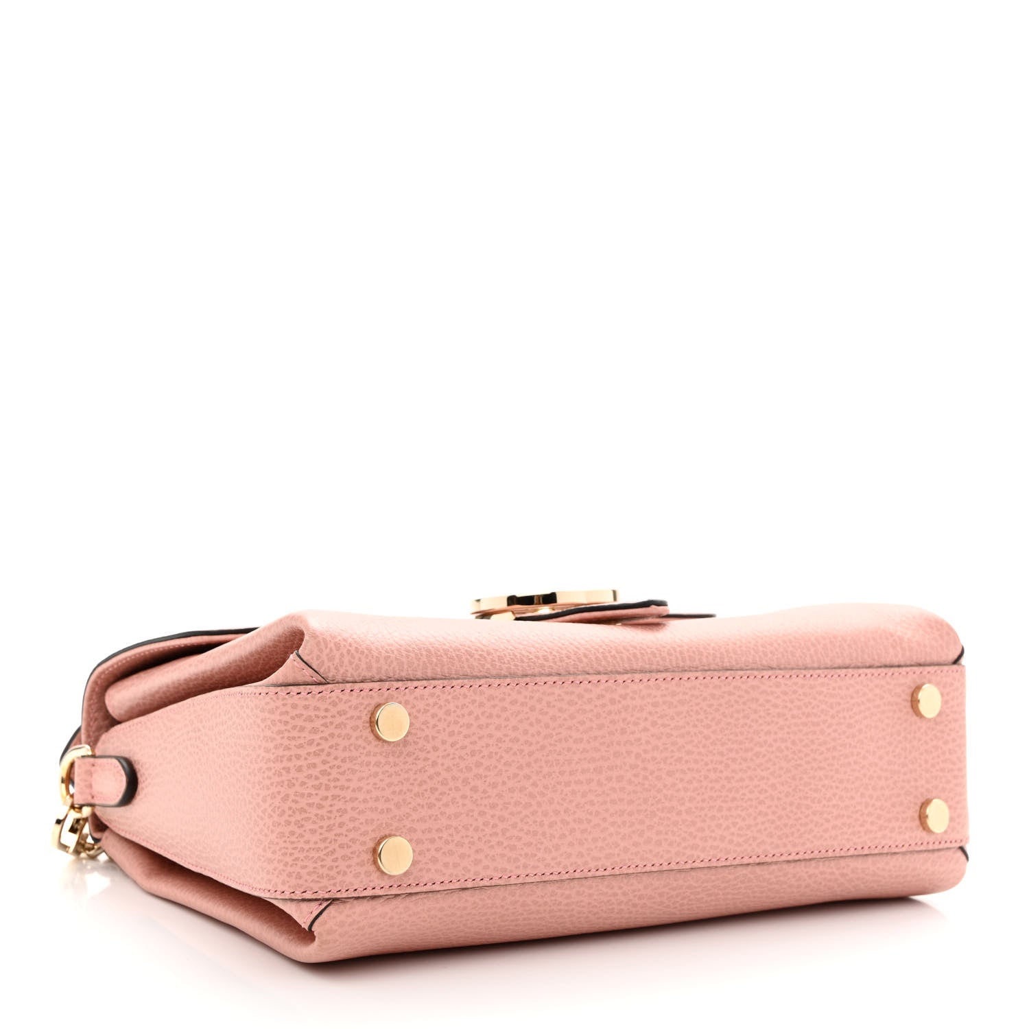 Gucci Dollar Calfskin Interlocking G Top Handle Shoulder Bag Soft Pink 4 of 13
