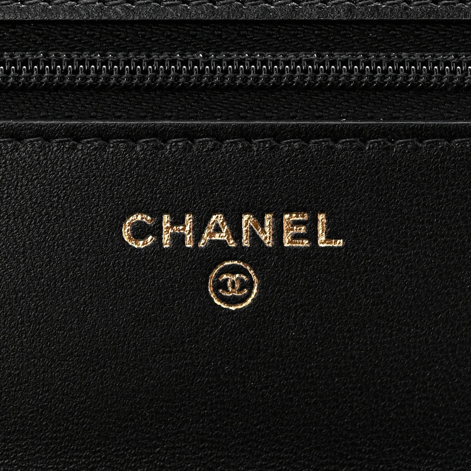 Chanel Lambskin Quilted Wallet On Chain WOC Black 6 of 12