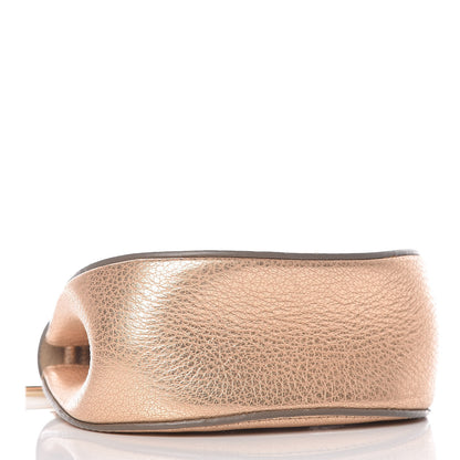 Chloe Metallic Grained Goatskin Nano Drew Shoulder Bag Abstract Gold 5 of 14