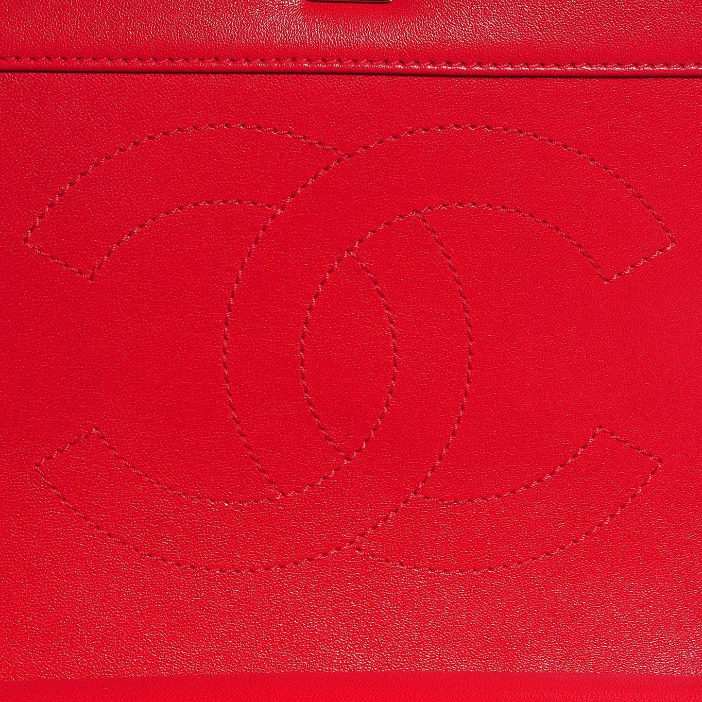 Sheepskin Quilted Vintage Mademoiselle Flap Red