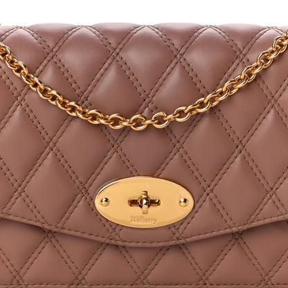 Mulberry Smooth Calfskin Quilted Small Darley Shoulder Bag Dark Blush 7 of 9