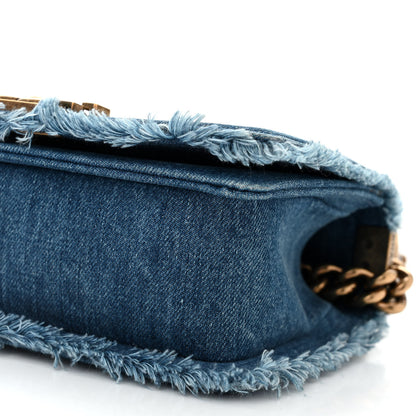 Chanel Denim Patchwork Small Boy Flap Blue 10 of 11