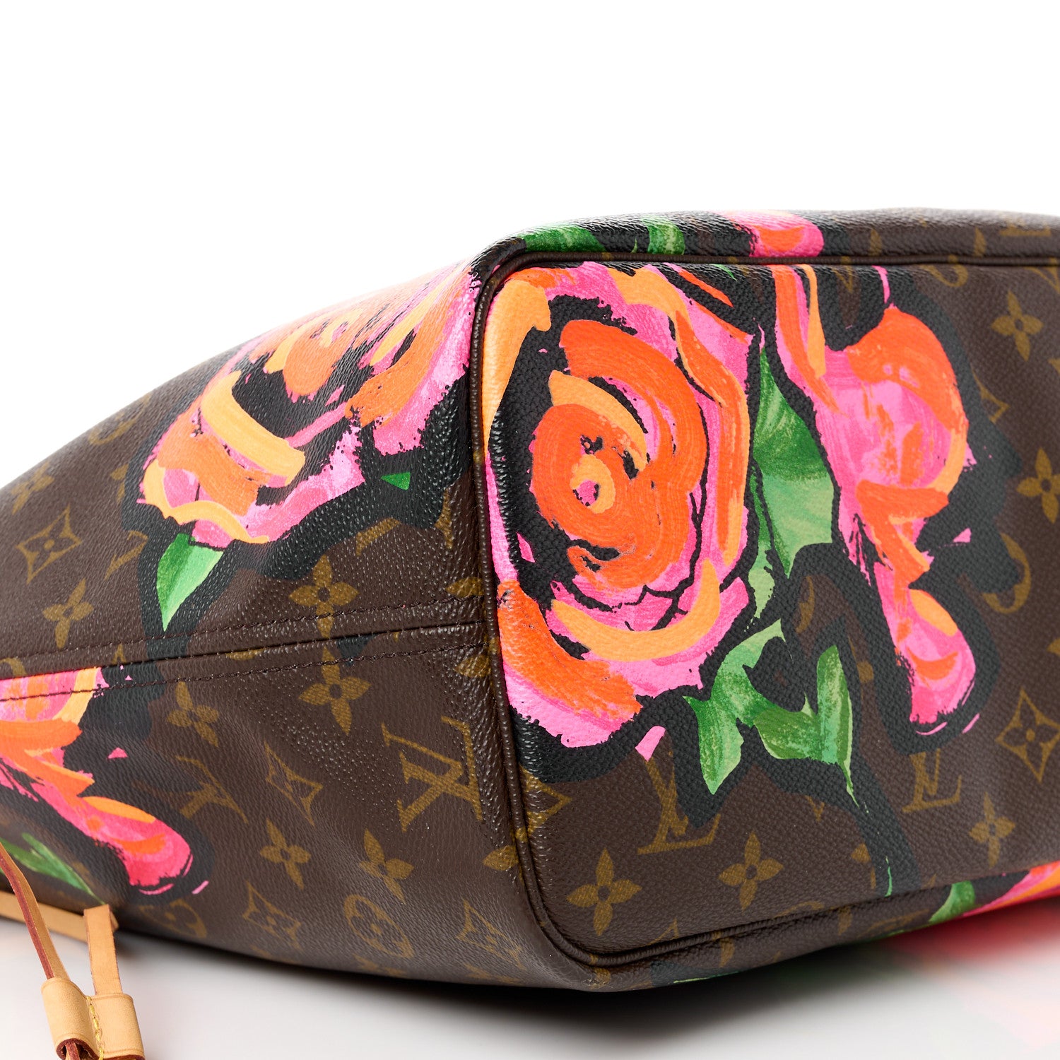 Louis Vuitton Monogram Roses Neverfull MM 9 of 10